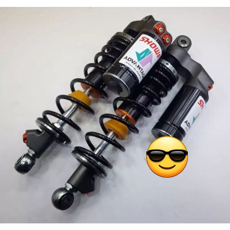 Shockbreaker Belakang Tabung Wp 320mm - 340mm  smash rxking megapro Tiger cb10 verza-Showa hitam double