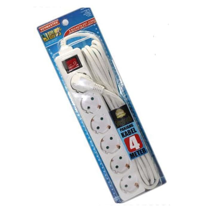 Kenmaster Stop Kontak 6 Lubang 4 Meter