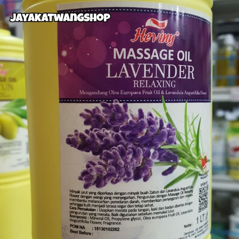 HEVINY Massage Oil Isi 1 Liter (1000 mL) | Minyak Pijat Urut