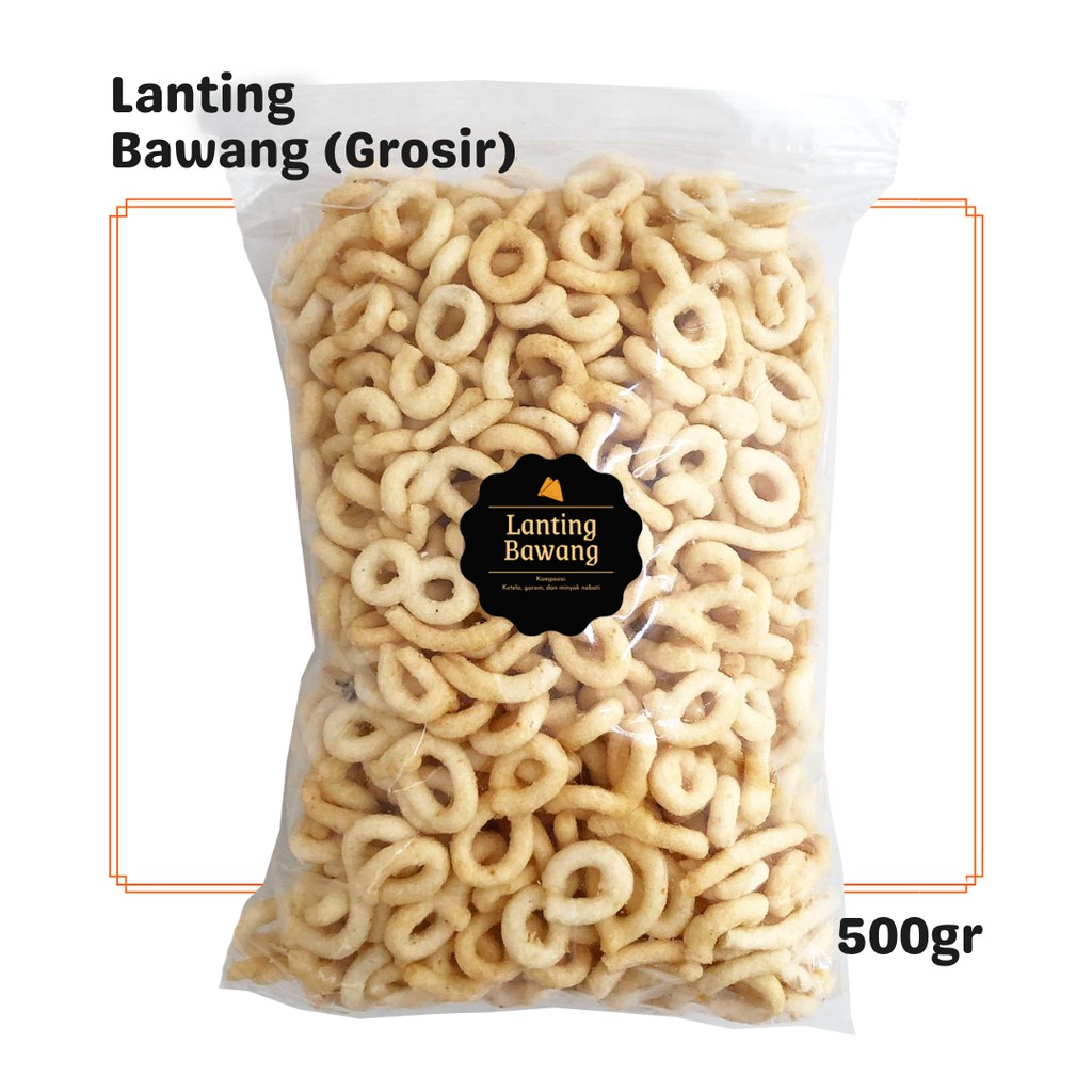 

Lanting Bawang (Grosir) 500gr / Snack Cemilan / Makanan Ringan Asin Camilan Jadul