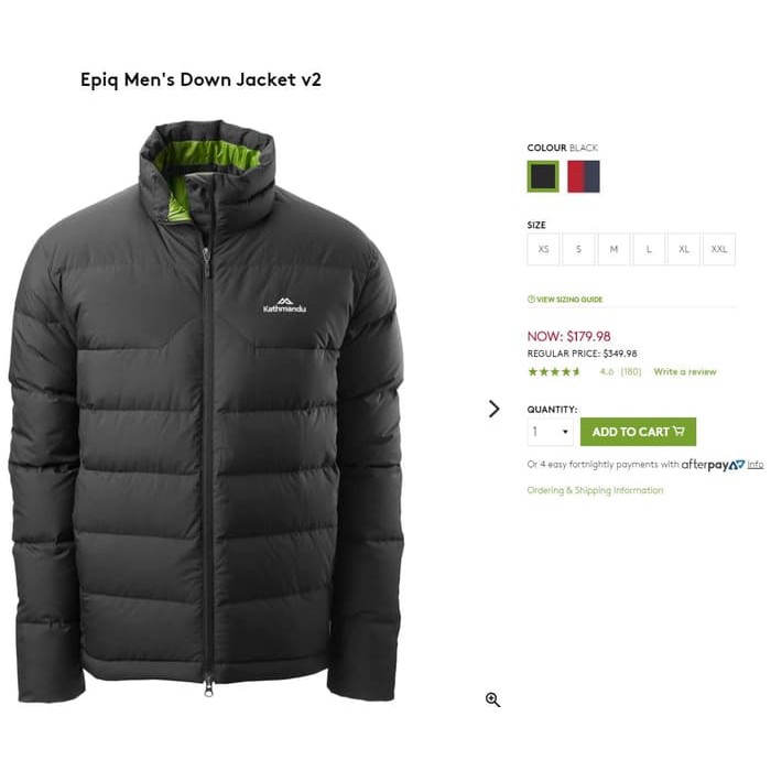 epiq men's down jacket v2