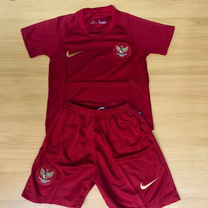 JERSEY BOLA TIMNAS INDONESIA HOME KIDS 2018 2019 GRADE ORI