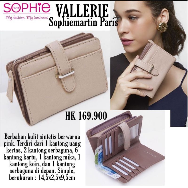 DOMPET VALLERIE SOPHIE PARIS ,DOMPET SOPHIE MURAH ,DOMPET PROMO