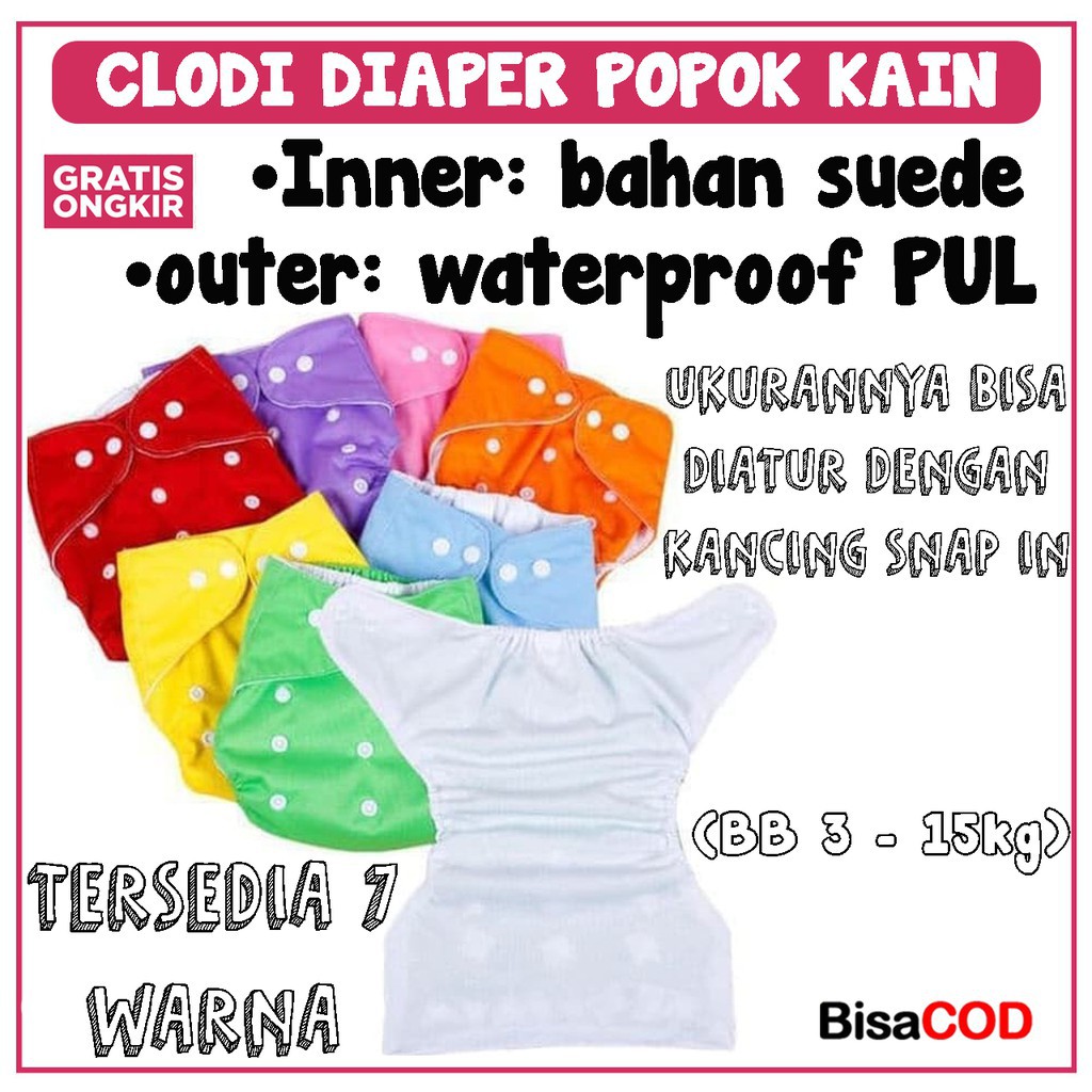 CLODI BER KANCING / CLODI BAYI / POPOK CLODI / POPOK KLODI / CLODY / POPOK KAIN / CLODY POPOK KAIN