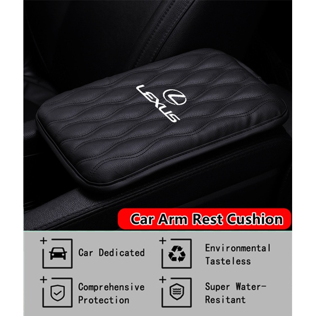 (G-CLUB) Bantalan Sandaran Lengan Mobil Universal Bahan Kulit Lembut Untuk Lexus ES GX LX RX LS NX IS RC lFA