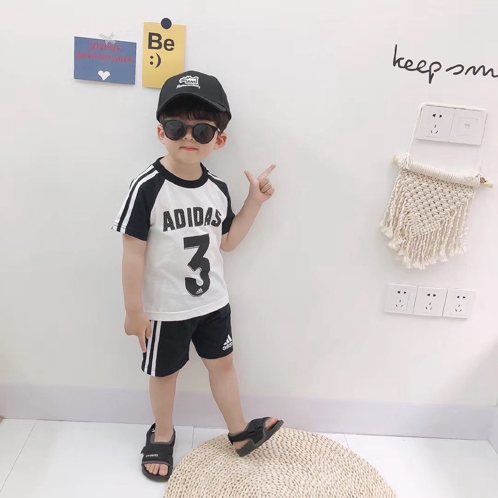 Setelan Kaos T shirt Katun Anak Laki laki perempuan  Lengan 