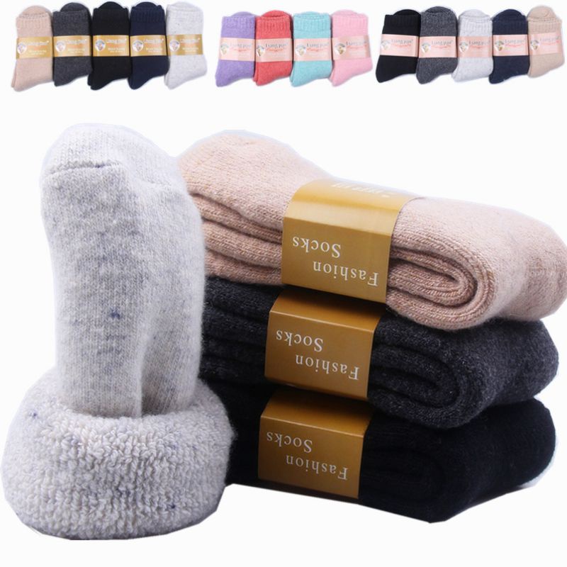 Kaos Kaki Tebal Wool Wanita dan Pria Musim Dingin Winter