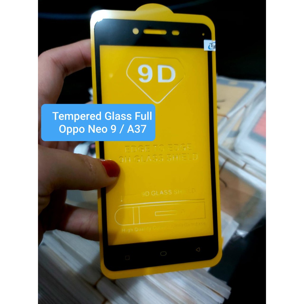 Tempered Glass 9d Oppo Neo 9 A37 Tg Full Covers Full Layar Kaca Neo9 9h Hd Hitam Black Tissue Lem Shopee Indonesia