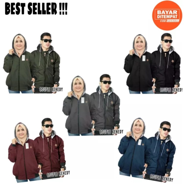 Jaket Hoodie Bolak Balik Original/ Jaket Pria /Jaket Wanita