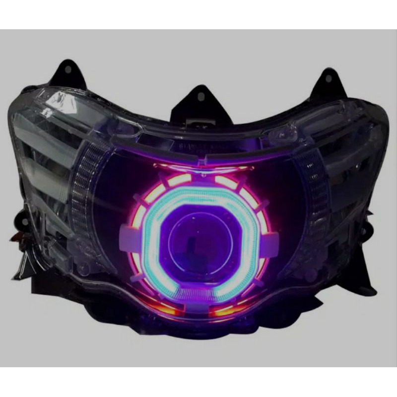 Paket projektor led plus reflektor lampu depan motor mio soul GT 125 - led projektor soul GT - MF VA