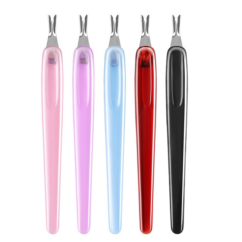 Stainless Steel Cuticle Pusher Nail Art Fork /Cuticle knife Trimmer /V-Shaped Fork Manicure Pedicure Cleaner Care Tools