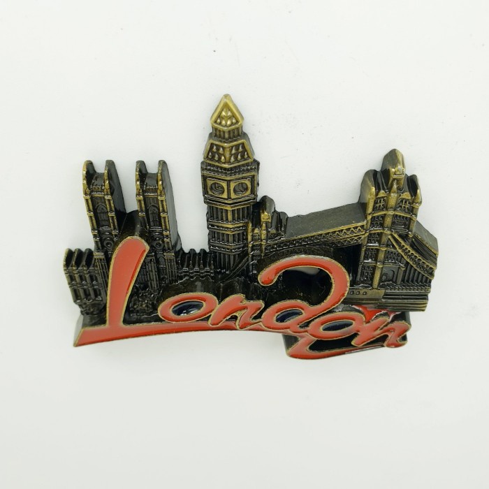 3D LOGAM Souvenir Negara magnet Kulkas Tempelan England London City