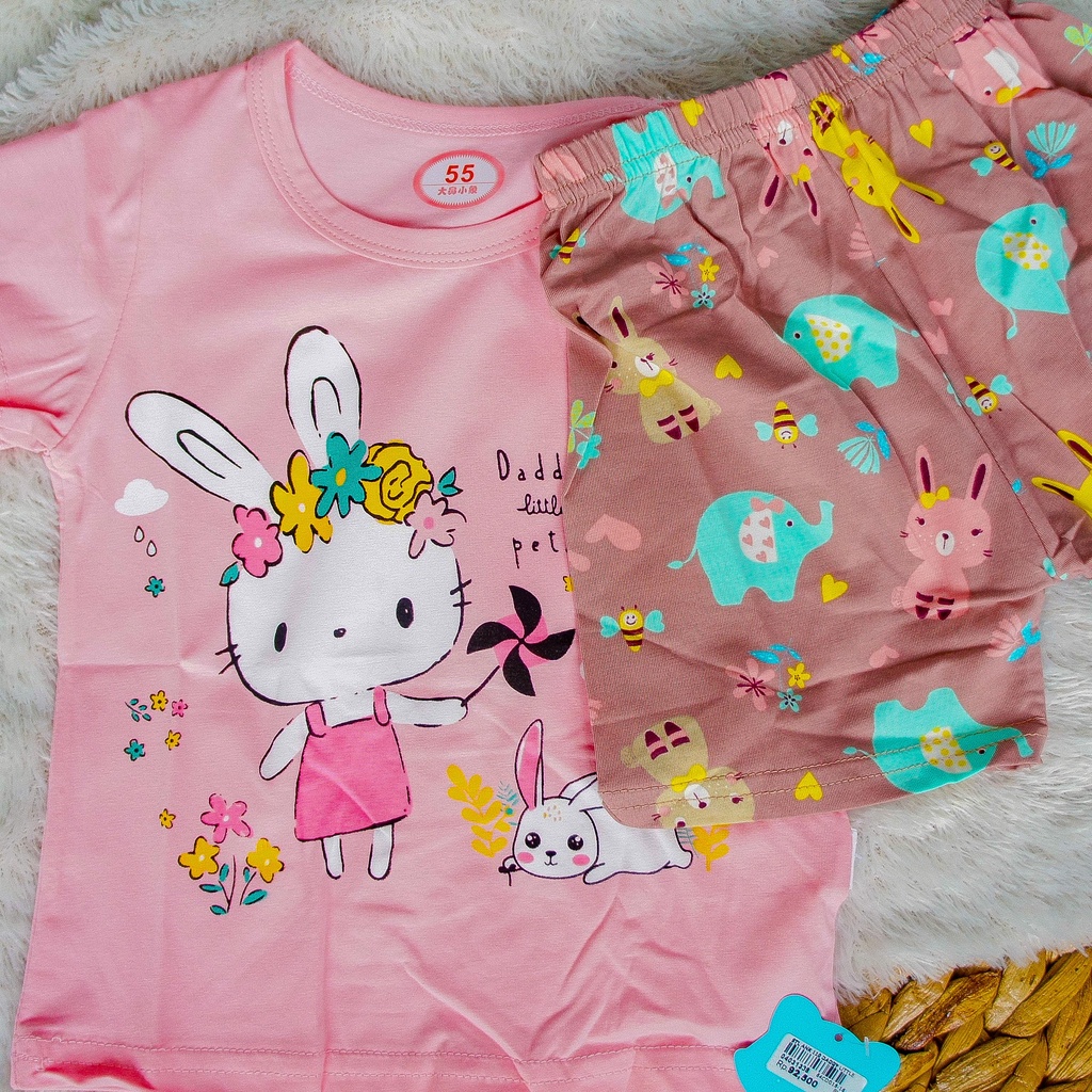 FERGORI Setelan Baju Anak dan Celana 110 DADDY LITTLE PETAL