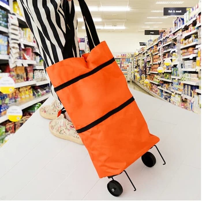 TT1104 tas trolly polos bisa dilipat dijinjing tas belanja travel bag koper