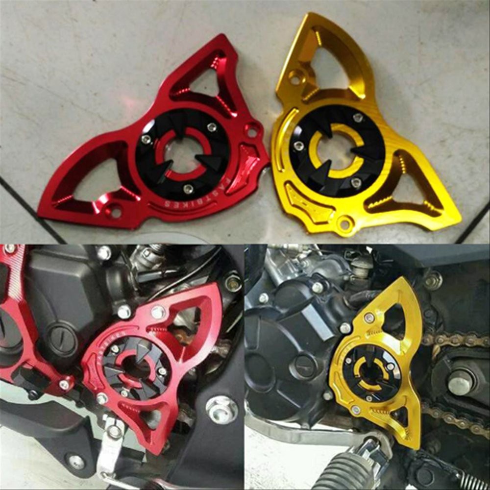 Cover Tutup Gir CNC Fast Bikes l Variasi Aksesoris Pelindung Atau Penutup Gir X Abre Dan Vixion New Murah Terlaris