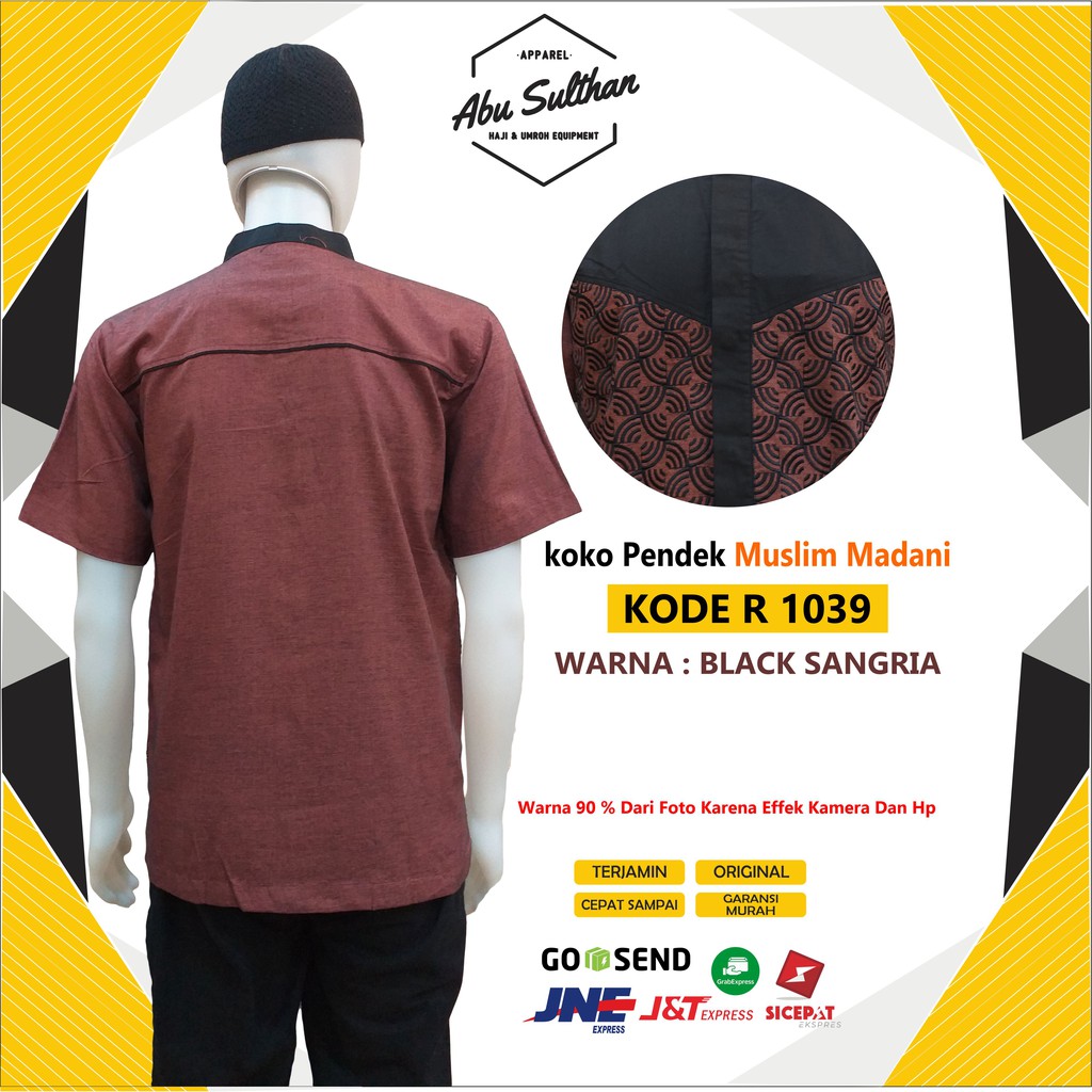 BAJU KOKO LENGAN PENDEK MUSLIMADANI / KOKO BORDIR / KOKO MURAH /  KOKO TERBARU 2021 /  KOKO ORIGINAL