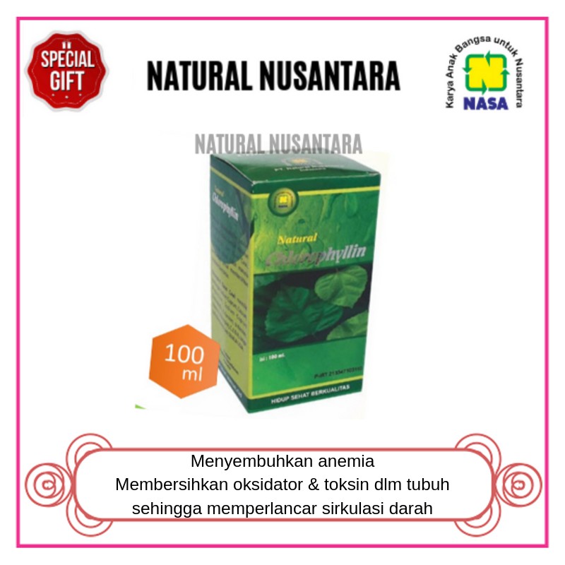 

N CHLO / Natural Chlorophyllin Original Nasa / Produk Herbal Nasa / Menjaga Kesehatan Tubuh