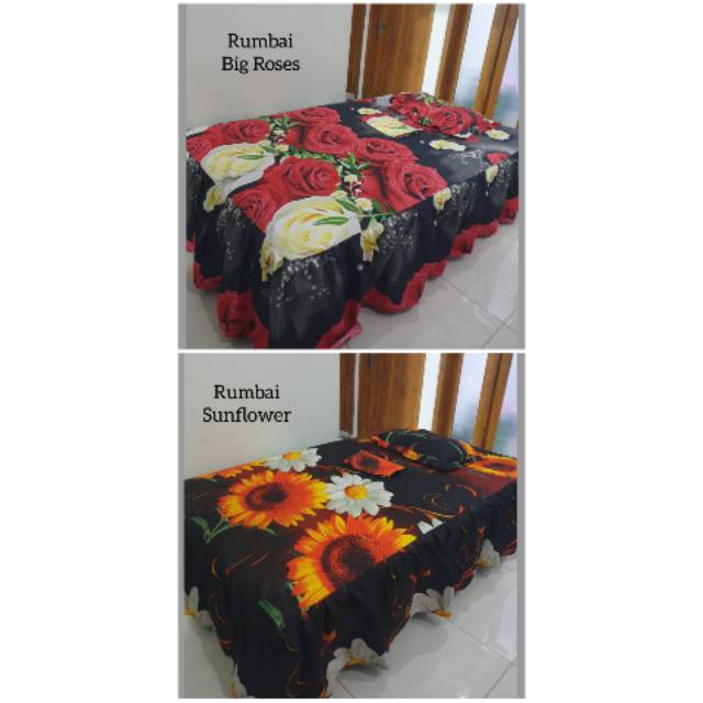 Sprei homemade rumbai ukuran 160x200