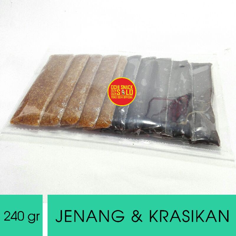 

JENANG DAN KRASIKAN POTONG CAMPUR 240 GR OCHI SNACK KHAS SOLO