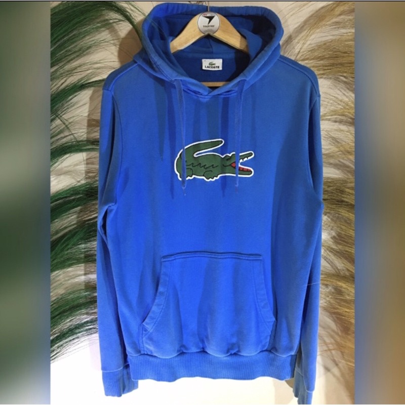 Sweater Hoodie Lacoste Biru