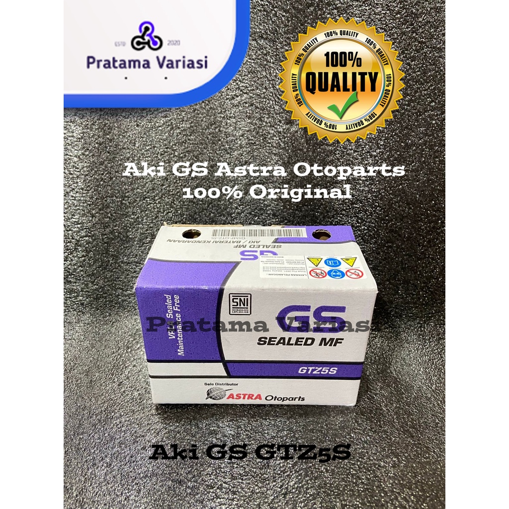 [GS Astra] Aki Kering GTZ5S Motor Beat, Vario, Scoopy, Kharisma Original [Astra Otoparts]