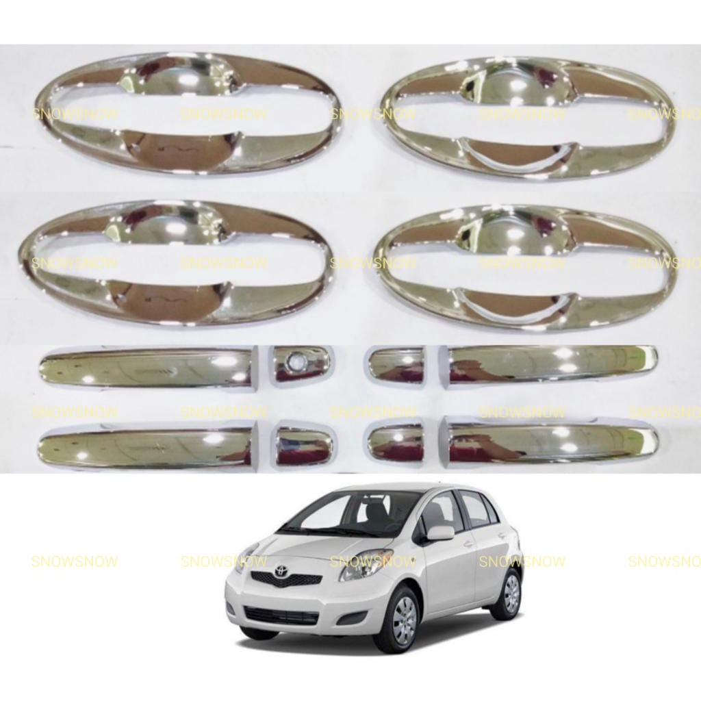 Paket Outer Handle Cover Yaris 2005 2008 2010 2013 Chrome