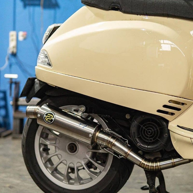 Knalpot Vespa Matic 4t LX Primavera Sprint Harian Touring Pekajaman Muffler