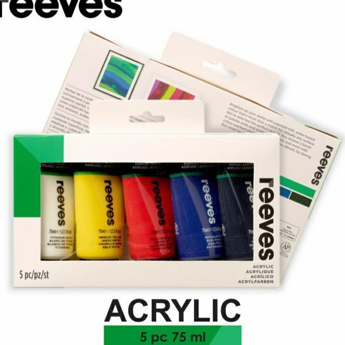 

Reeves Acrylic Colour Tube Set 5 75 ml