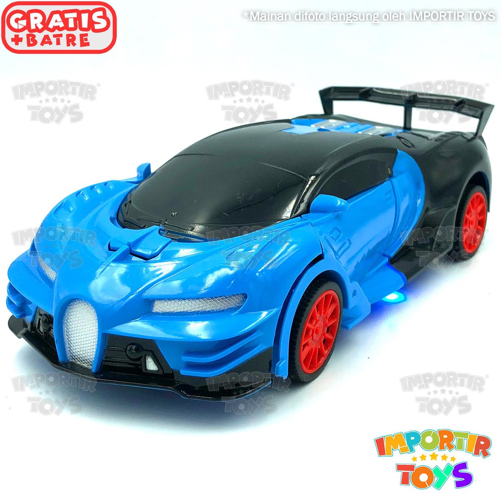 TRANSFORMERS RC Remote Bisa Berubah jadi Mobil Car!! LAMPU MOBILNYA NYALA