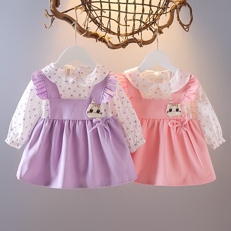 HappyOliver DRESS KYON CATS 1071 EBV Baju Dress Anak Perempuan Import  Dress anak bayi/Bayi Perempuan Gaun bayi Rok Anak Pakaian anak