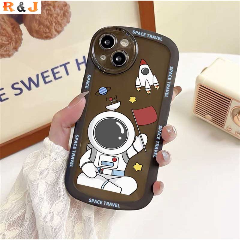 Casing TPU OPPO A57 2022 A16 A16K A15 A54 A53 A12 A5S A7 A3S A31 A52 A83 A92 A37 F9 A1K F1s Motif Astronot