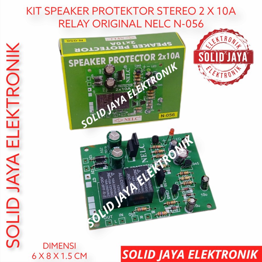 KIT PROTEKTOR SPEAKER STEREO 20 A 20A SPEAKER PROTECTOR 2 X 10A RELAY ORIGINAL NELC N-056 N056 NELC