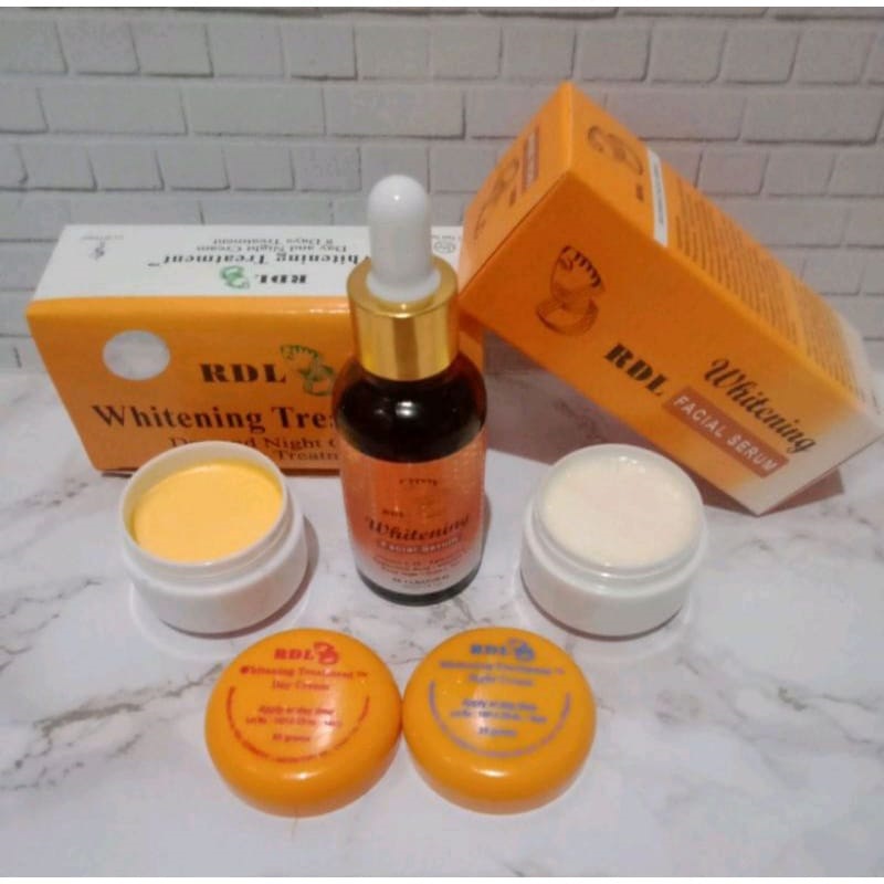PAKET CREAM WANITA SIANG DAN MALAM RDL/SERUM RDL/SABUN PAPAYA RDL ORIGINAL