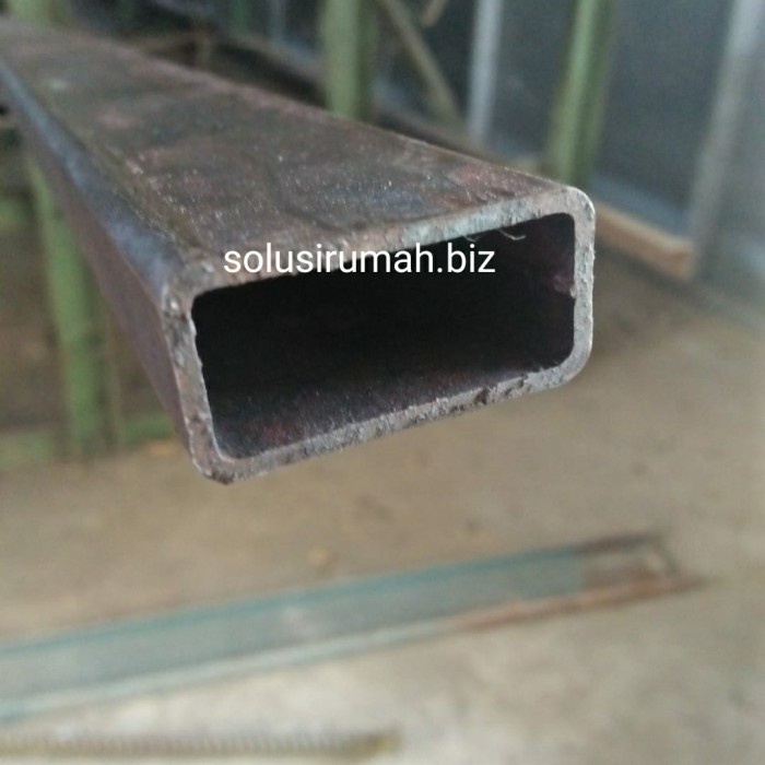 1METER 1M HOLLOW BESI 20 x 40 T 1.8 - 2MM ASLI 19 X 39 PIPA KOTAK