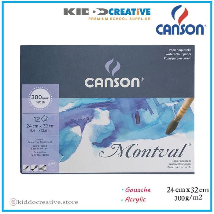 

CANSON MONTVAL 12S 24X32 CP 300G
