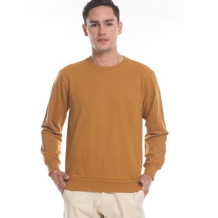 ♞ MANZONE Sweater Pria Slim Fit DIOR - Mustard ▲