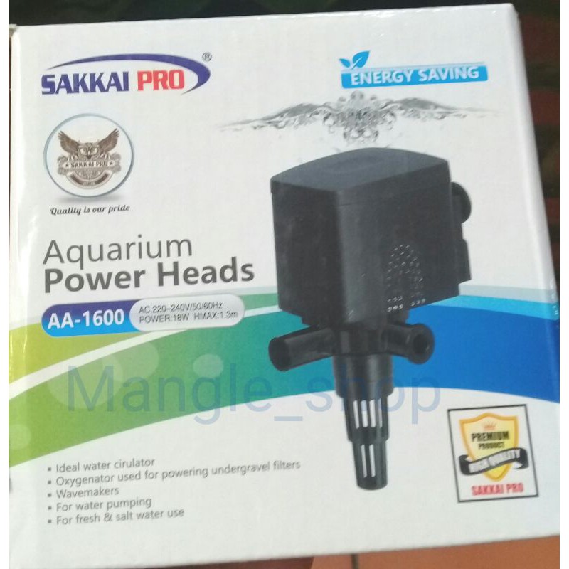 SIRKULASI AQUARIUM SAKKAI PRO AA 1600 / WP 1600