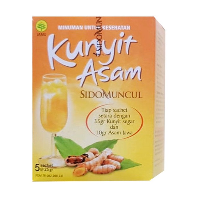 

Kunyit Asam Sido Muncul 1 kotak (5 sachet)