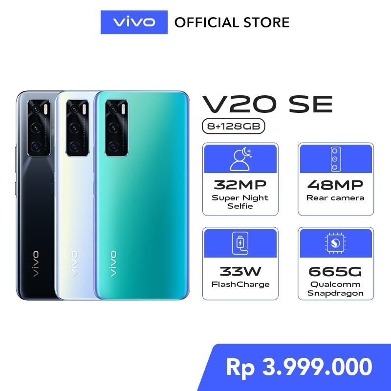 [NEW] vivo V20SE 8GB/128GB - 6.44" | Garansi Resmi vivo