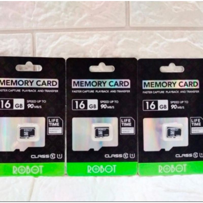 MICRO SD ROBOT 16 GB , MEMORY CARD ROBOT 100% ORIGINAL