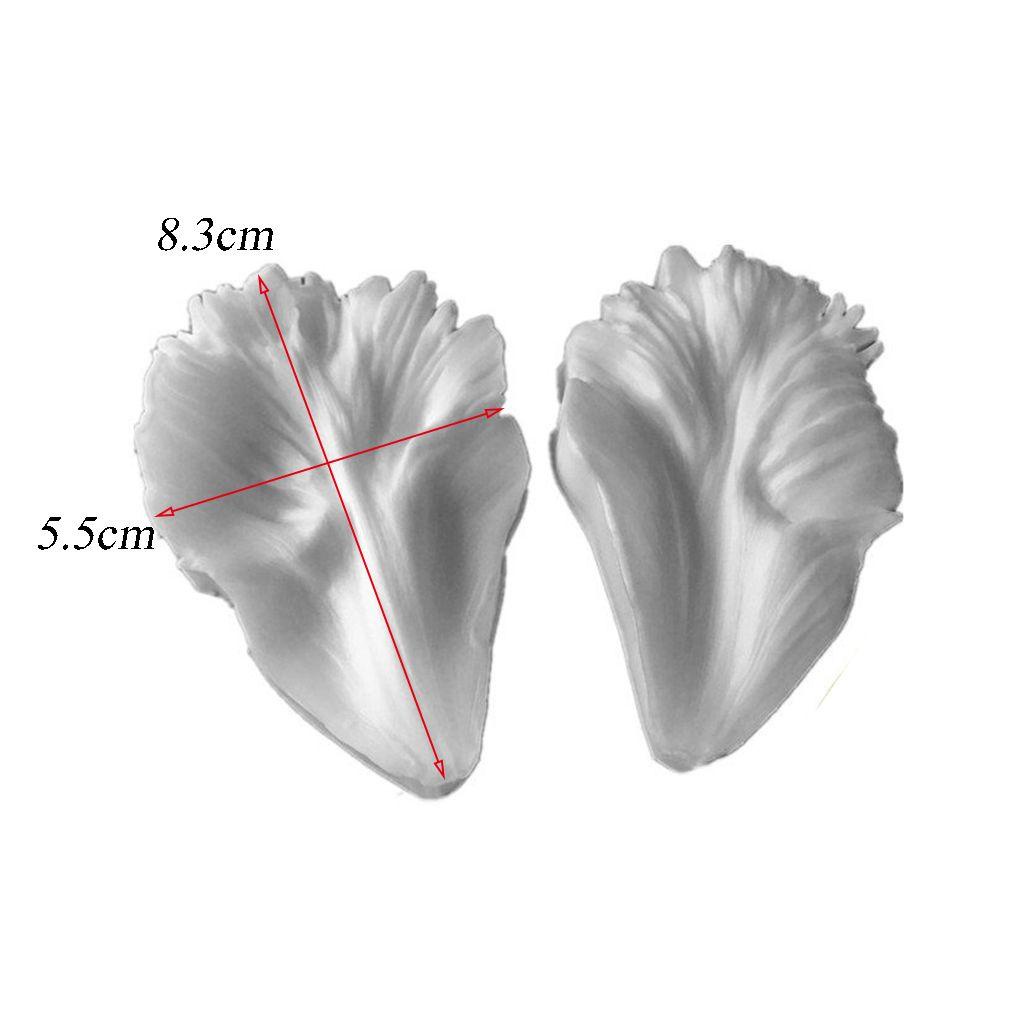 [Elegan] Cetakan Kelopak Tulip Mudah Demold 1pasang DIY Sugarcraft Handmake Cetakan Coklat Lembut