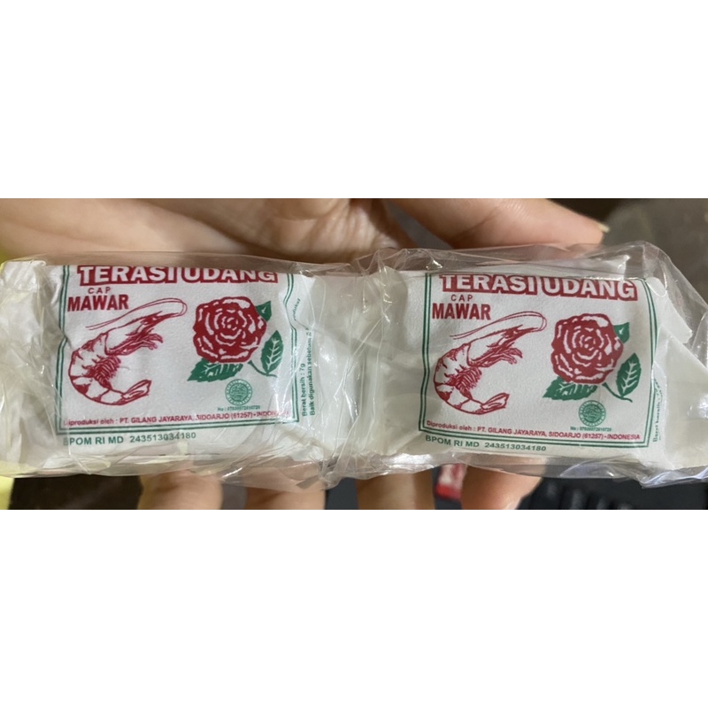 

Terasi udang cap mawar 10 sachet/Terasi Mawar/Terasi Wangi