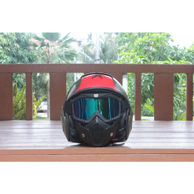 Shark Raw Soyouz Matt Green/Red (SOLD)