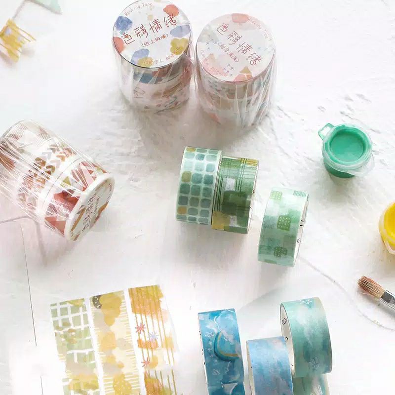 

Washi Tape motif abstrak 3 roll