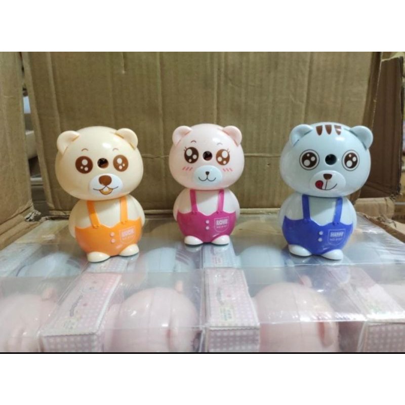 

Rautan meja putar pensil bentuk bear