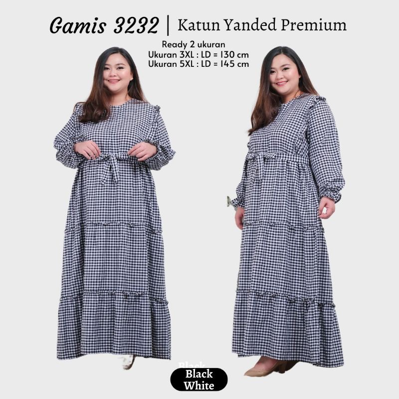 Gamis Kotak Super Jumbo 3232,Ld 130 &amp; 145 cm