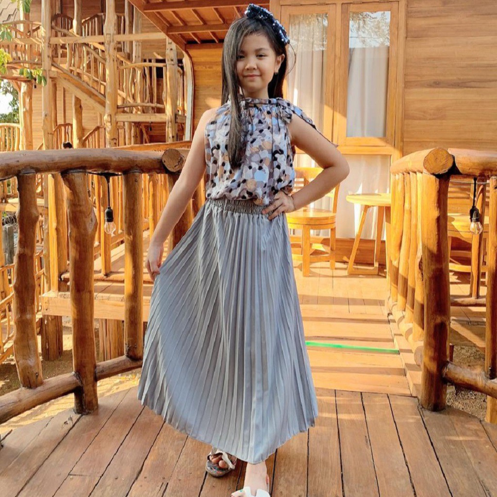 Rok Anak Perempuan Murah Skirt Pendek Polos Pakaian Fashion Cewek