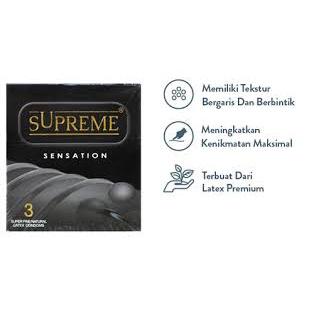 Kondom Supreme Sensation Performax Kualitas Premium Isi 3 Pcs