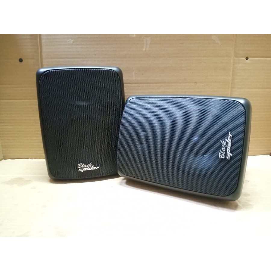 SPEAKER PASIF 5 INCH BLACK SPIDER S-522 PLUS BRAKET S 522 BLACK SPIDER