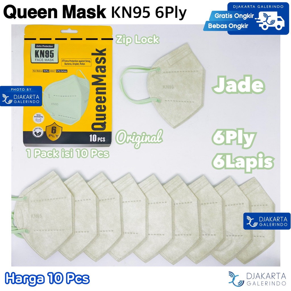 Masker KN95 Original 6Ply QUEEN Mask Original isi 10 Pcs